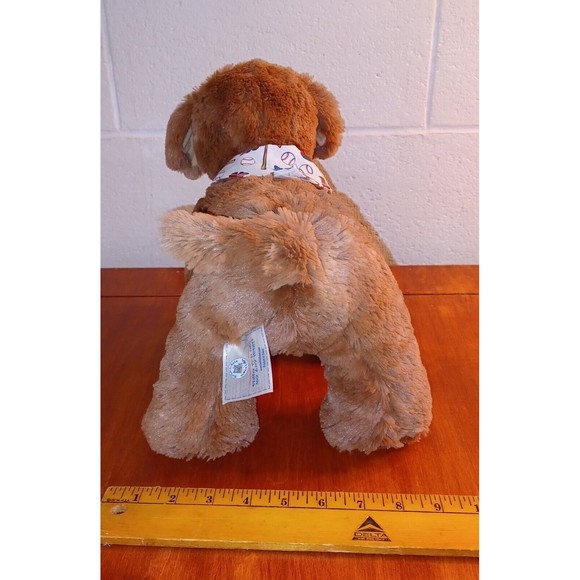 Build A Bear 'Dugout Dog' Baseball Puppy Plush With Bandana & Cardinals Collar - Picture 4 of 11